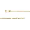 Thumbnail Image 2 of Black Diamond Accent Crescent Moon Anklet in Sterling Silver with 14K Gold Plate - 10"