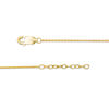Thumbnail Image 3 of Black Diamond Accent Crescent Moon Anklet in Sterling Silver with 14K Gold Plate - 10"