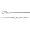 Thumbnail Image 3 of 0.067 CT. T.W. Diamond Heart Outline Anklet in Sterling Silver - 10"