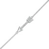 Thumbnail Image 0 of Diamond Accent Arrow Anklet in Sterling Silver - 10"