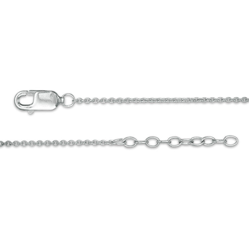 Diamond Accent Arrow Anklet in Sterling Silver - 10"