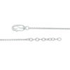 Thumbnail Image 2 of 0.04 CT. T.W. Diamond Lightning Bolt Anklet in Sterling Silver - 10"