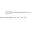 Thumbnail Image 3 of 0.04 CT. T.W. Diamond Lightning Bolt Anklet in Sterling Silver - 10"