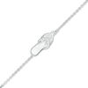 Thumbnail Image 1 of Diamond Accent Flip Flop Charm Anklet in Sterling Silver - 10"
