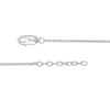 Thumbnail Image 3 of 0.04 CT. T.W. Diamond Leaf Anklet in Sterling Silver - 10"