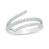 Thumbnail Image 1 of 0.29 CT. T.W. Diamond Multi-Row Wrap Ring in Sterling Silver