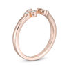 Thumbnail Image 2 of 0.085 CT. T.W. Diamond Bezel Open Ring in 10K Rose Gold