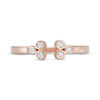 Thumbnail Image 3 of 0.085 CT. T.W. Diamond Bezel Open Ring in 10K Rose Gold