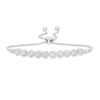 Thumbnail Image 0 of 0.45 CT. T.W. Diamond Frame Bolo Bracelet in Sterling Silver - 9.5"