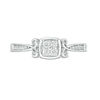 Thumbnail Image 4 of 0.115 CT. T.W. Quad Diamond Ring in 10K White Gold