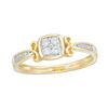 Thumbnail Image 0 of 0.115 CT. T.W. Quad Diamond Ring in 10K Gold