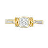 Thumbnail Image 3 of 0.115 CT. T.W. Quad Diamond Ring in 10K Gold