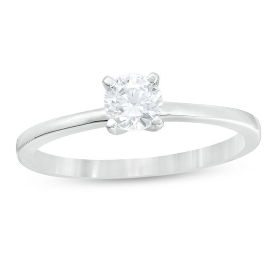 CT. Diamond Solitaire Engagement Ring in 14K Gold (I/I2