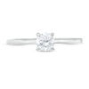 Thumbnail Image 3 of 0.37 CT. Diamond Solitaire Engagement Ring in 14K White Gold (I/I2)