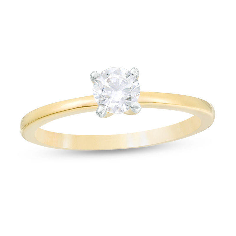 0.37 CT. Diamond Solitaire Engagement Ring in 14K Gold (I/I2)|Peoples Jewellers