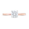 Thumbnail Image 3 of 0.58 CT. Diamond Solitaire Engagement Ring in 14K Rose Gold (I/I2)