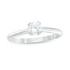 Thumbnail Image 0 of 0.37 CT. Diamond Solitaire Engagement Ring in 14K White Gold (I/I2)