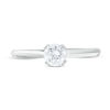 Thumbnail Image 3 of 0.37 CT. Diamond Solitaire Engagement Ring in 14K White Gold (I/I2)