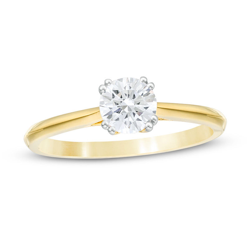 0.58 CT. Diamond Double Prong Solitaire Engagement Ring in 14K Gold (I/I2)|Peoples Jewellers