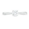 Thumbnail Image 3 of 0.37 CT. Diamond Solitaire Engagement Ring in 14K White Gold (I/I2)