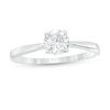 Thumbnail Image 0 of 0.58 CT. Diamond Solitaire Engagement Ring in 14K White Gold (I/I2)