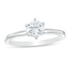 Thumbnail Image 1 of 0.58 CT. Diamond Solitaire Engagement Ring in 14K White Gold (I/I2)