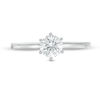 Thumbnail Image 4 of 0.58 CT. Diamond Solitaire Engagement Ring in 14K White Gold (I/I2)