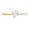 Thumbnail Image 3 of 0.37 CT. Diamond Six-Prong Solitaire Engagement Ring in 14K Gold (I/I2)