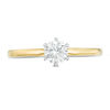 Thumbnail Image 4 of 0.37 CT. Diamond Six-Prong Solitaire Engagement Ring in 14K Gold (I/I2)