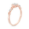 Thumbnail Image 2 of 0.085 CT. T.W. Diamond Art Deco Ring in 10K Rose Gold