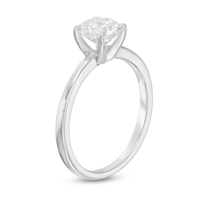 0.80 CT. Diamond Solitaire Engagement Ring in 14K White Gold (I/I2)