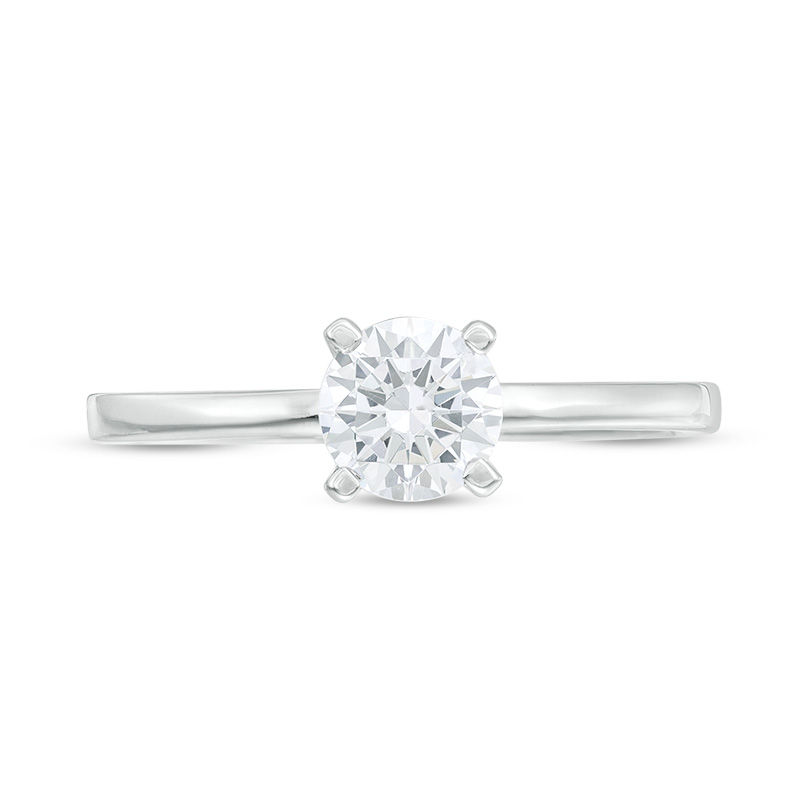 0.80 CT. Diamond Solitaire Engagement Ring in 14K White Gold (I/I2)