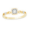 Thumbnail Image 0 of 0.085 CT. T.W. Diamond Art Deco Ring in 10K Gold