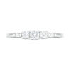 Thumbnail Image 3 of 0.29 CT. T.W. Diamond Three Stone Engagement Ring in 10K White Gold