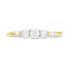 Thumbnail Image 3 of 0.29 CT. T.W. Diamond Three Stone Engagement Ring in 10K Gold