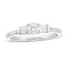 Thumbnail Image 0 of 0.29 CT. T.W. Diamond Duo-Sides Engagement Ring in 10K White Gold