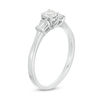 Thumbnail Image 2 of 0.29 CT. T.W. Diamond Duo-Sides Engagement Ring in 10K White Gold