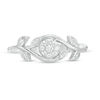 Thumbnail Image 3 of 0.085 CT. T.W. Composite Diamond Vine Bypass Promise Ring in 10K White Gold