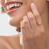 Thumbnail Image 2 of 0.085 CT. T.W. Composite Diamond Vine Bypass Promise Ring in 10K Gold