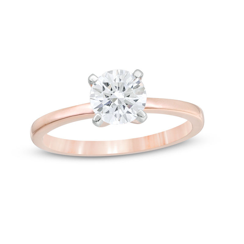 0.80 CT. Diamond Solitaire Engagement Ring in 14K Rose Gold (I/I2)