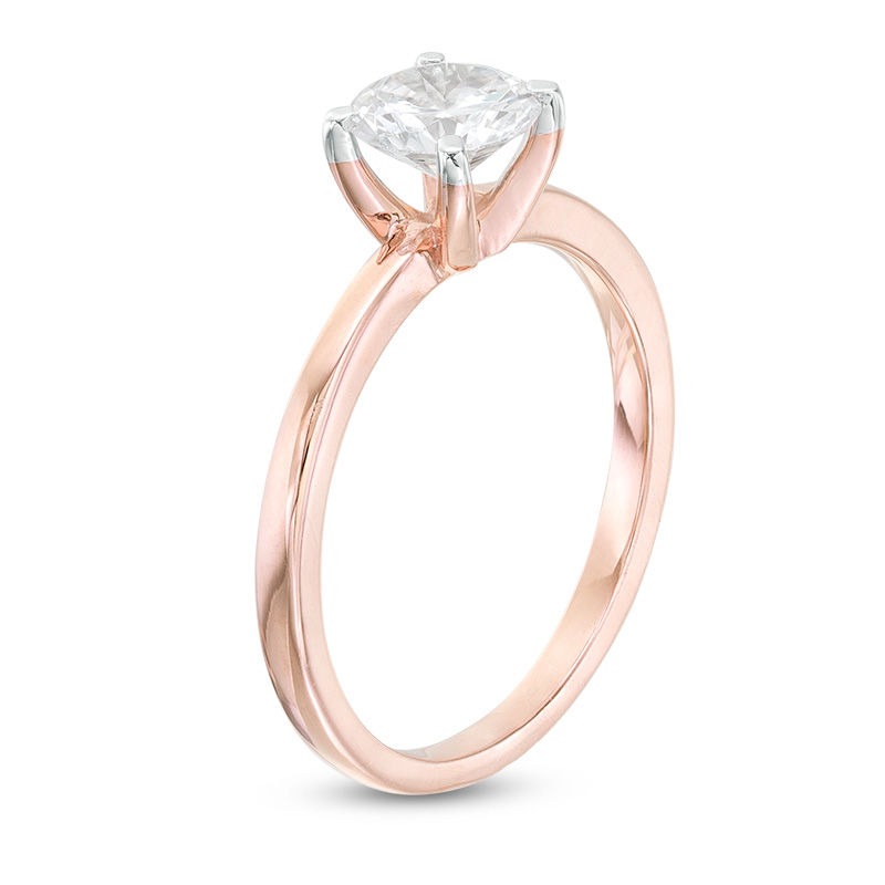 0.80 CT. Diamond Solitaire Engagement Ring in 14K Rose Gold (I/I2)