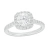 Thumbnail Image 0 of 1.45 CT. T.W. Diamond Cushion Frame Engagement Ring in 14K White Gold