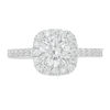 Thumbnail Image 3 of 1.45 CT. T.W. Diamond Cushion Frame Engagement Ring in 14K White Gold