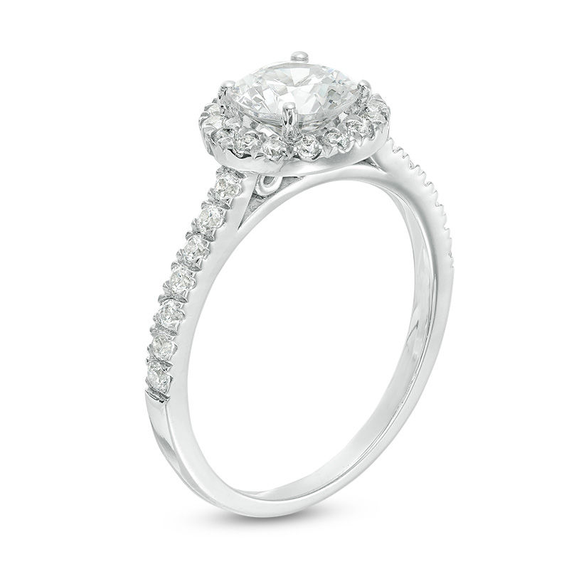 Main Image 3 of 1.45 CT. T.W. Diamond Frame Engagement Ring in 14K White Gold