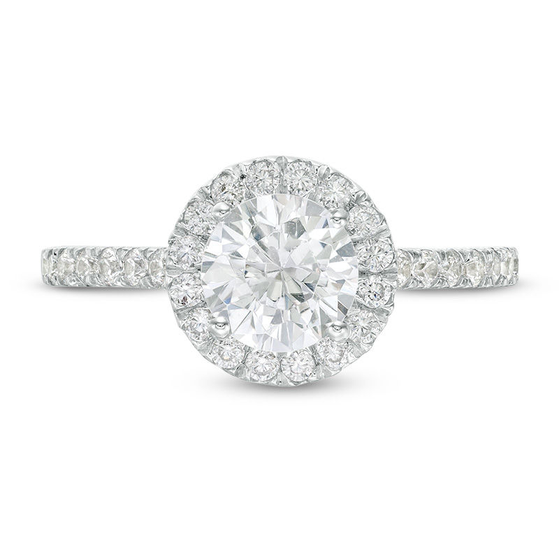 1.45 CT. T.W. Diamond Frame Engagement Ring in 14K White Gold