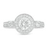 Thumbnail Image 3 of 1.23 CT. T.W. Diamond Frame Engagement Ring in 14K White Gold