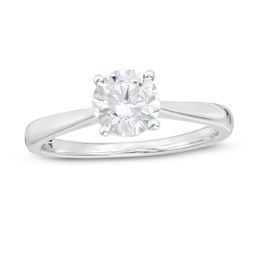 0.80 CT. Diamond Solitaire Engagement Ring in 14K White Gold (I/I2)