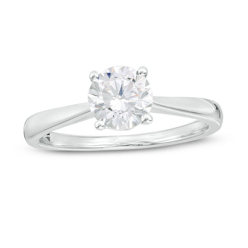 0.80 CT. Diamond Solitaire Engagement Ring in 14K White Gold (I/I2)