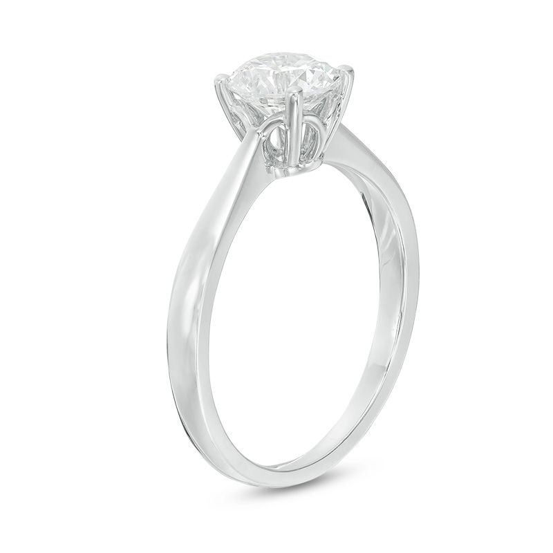 0.80 CT. Diamond Solitaire Engagement Ring in 14K White Gold (I/I2)