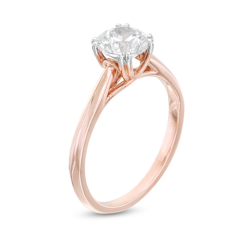 0.80 CT. Diamond Solitaire Engagement Ring in 14K Rose Gold (I/I2)